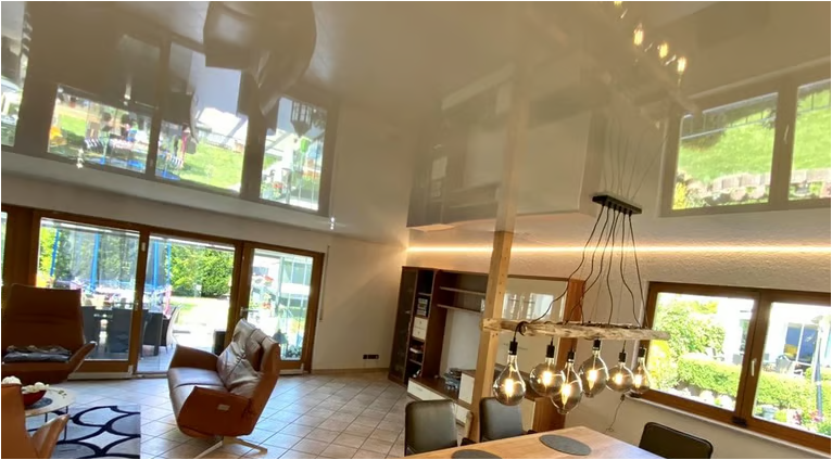 Deckenheizung Wohnzimmer-Karlsruhe Referenz INFABE